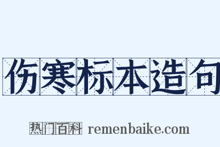 伤寒标本造句是什么意思的图片
